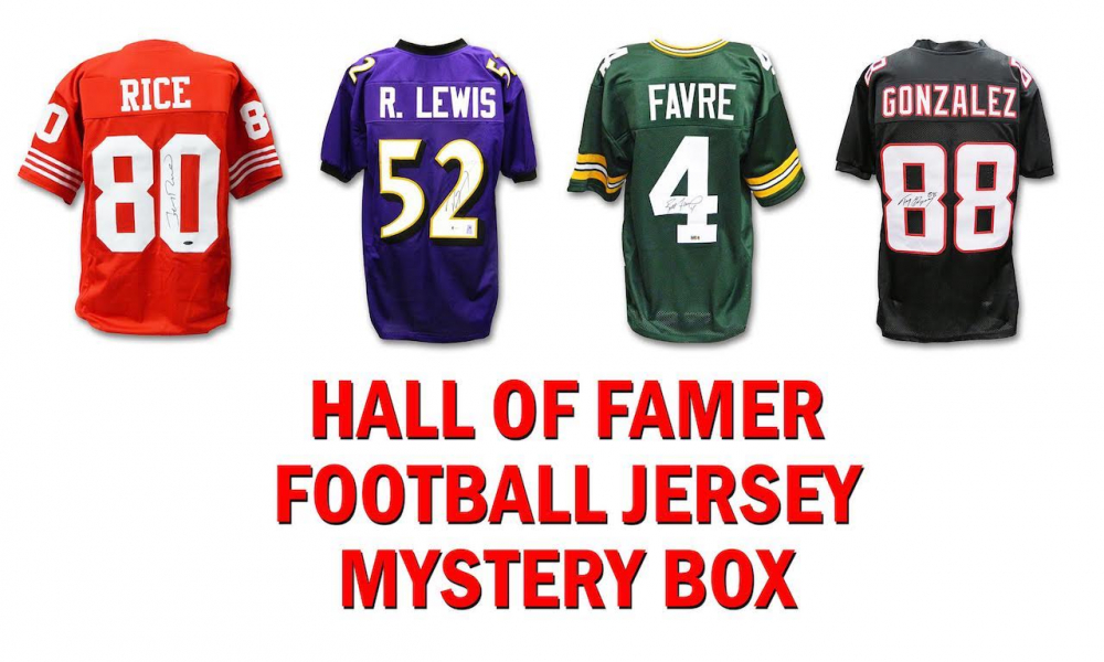 Schwartz Sports Football Hall of Famer Signed Mystery Box Football