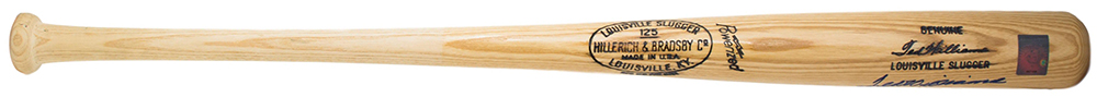 Ted Williams Signed Louisville Slugger Powerized Baseball Bat Inscribed "The Kid" (Beckett LOA) at PristineAuction.com Ted Williams Signed Louisville Slugger Powerized Baseball Bat Inscribed "The Kid" (Beckett LOA) at PristineAuction.com