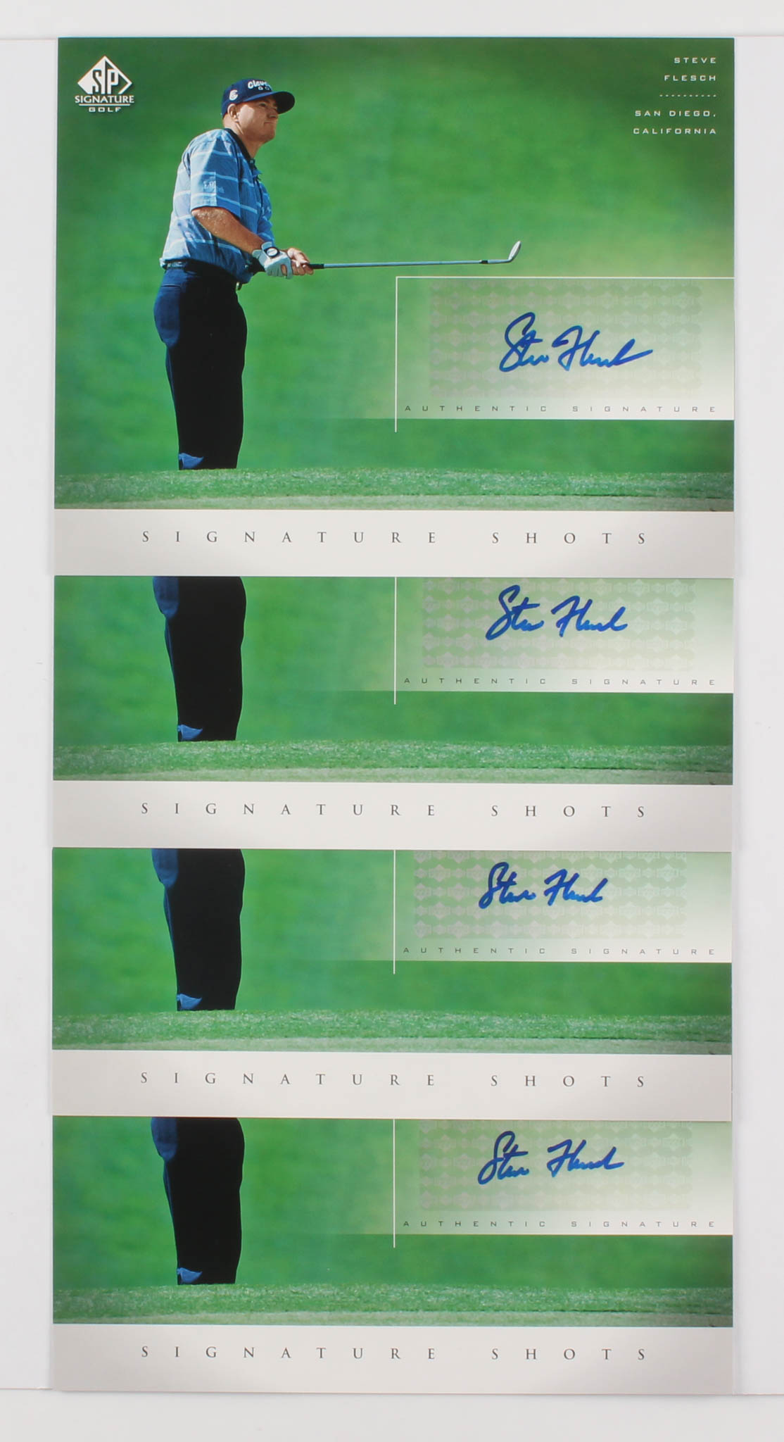 Lot of (15) 2004 SP Signature Shots 8 x 10 Golf Cards with #SM Shaun Micheel, #JH Jay Haas, #CR Ben Crane & #SF Steve Flesch at PristineAuction.com Lot of (15) 2004 SP Signature Shots 8 x 10 Golf Cards with #SM Shaun Micheel, #JH Jay Haas, #CR Ben Crane & #SF Steve Flesch at PristineAuction.com