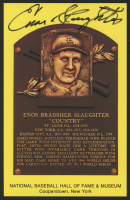Enos Slaughter Signed Cardinals Hall of Fame Postcard (Slaughter Collection) at PristineAuction.com