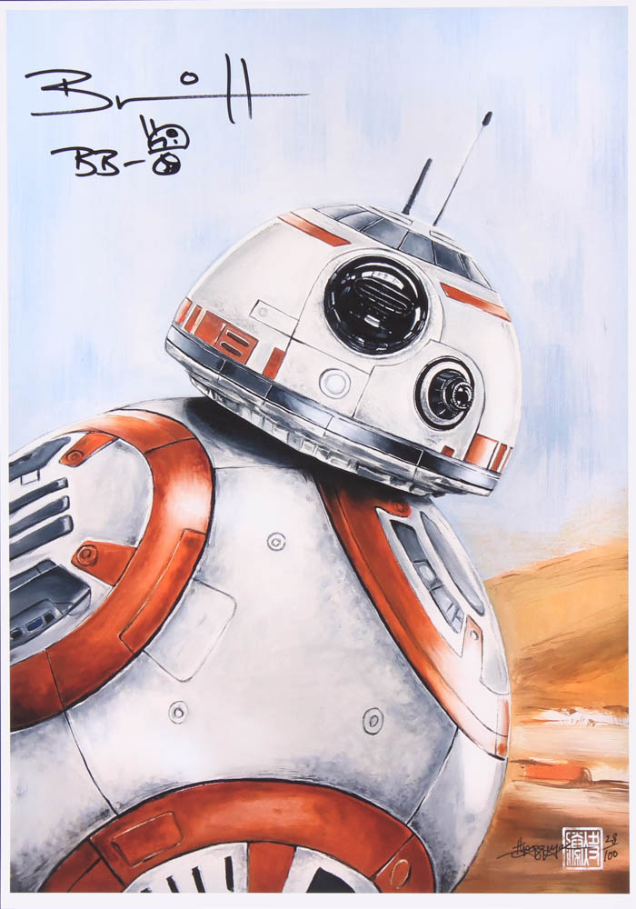 Brian Herring Signed Thang Nguyen - BB-8 - "Star Wars" 8x12 Limited Edition Giclee on Fine Art Paper #/100 at PristineAuction.com Brian Herring Signed Thang Nguyen - BB-8 - "Star Wars" 8x12 Limited Edition Giclee on Fine Art Paper #/100 at PristineAuction.com