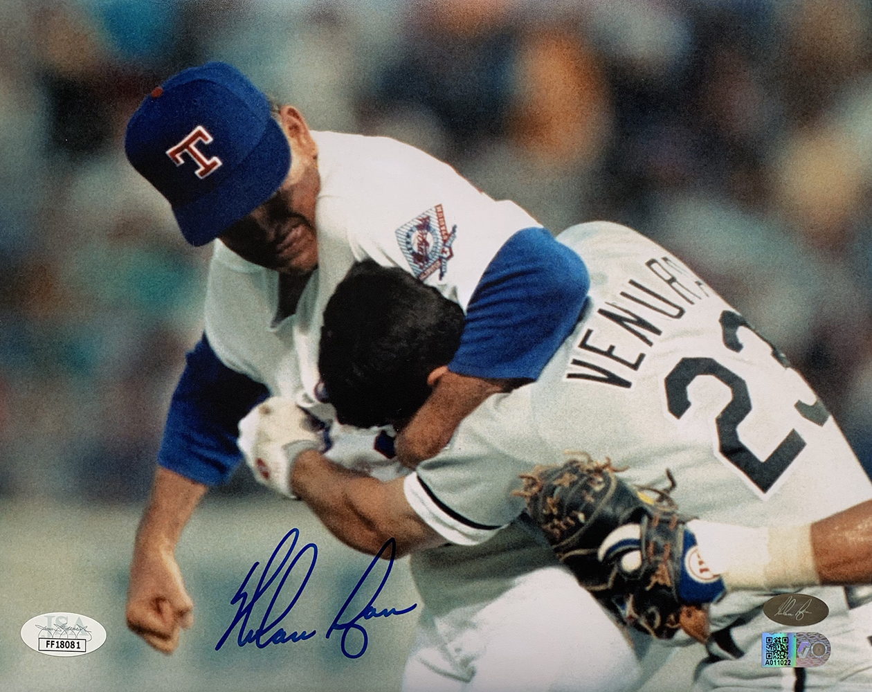 Nolan Ryan Signed Texas Rangers 8x10 Photo (JSA COA, Ryan Hologram & AIV Hologram) at PristineAuction.com Nolan Ryan Signed Texas Rangers 8x10 Photo (JSA COA, Ryan Hologram & AIV Hologram) at PristineAuction.com