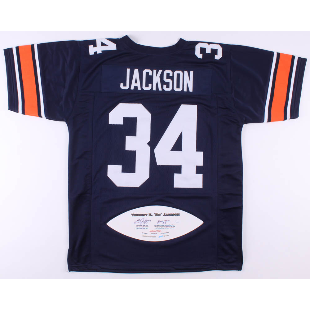 Bo Jackson Signed LE Auburn Tigers Jersey with Career Stat Football
