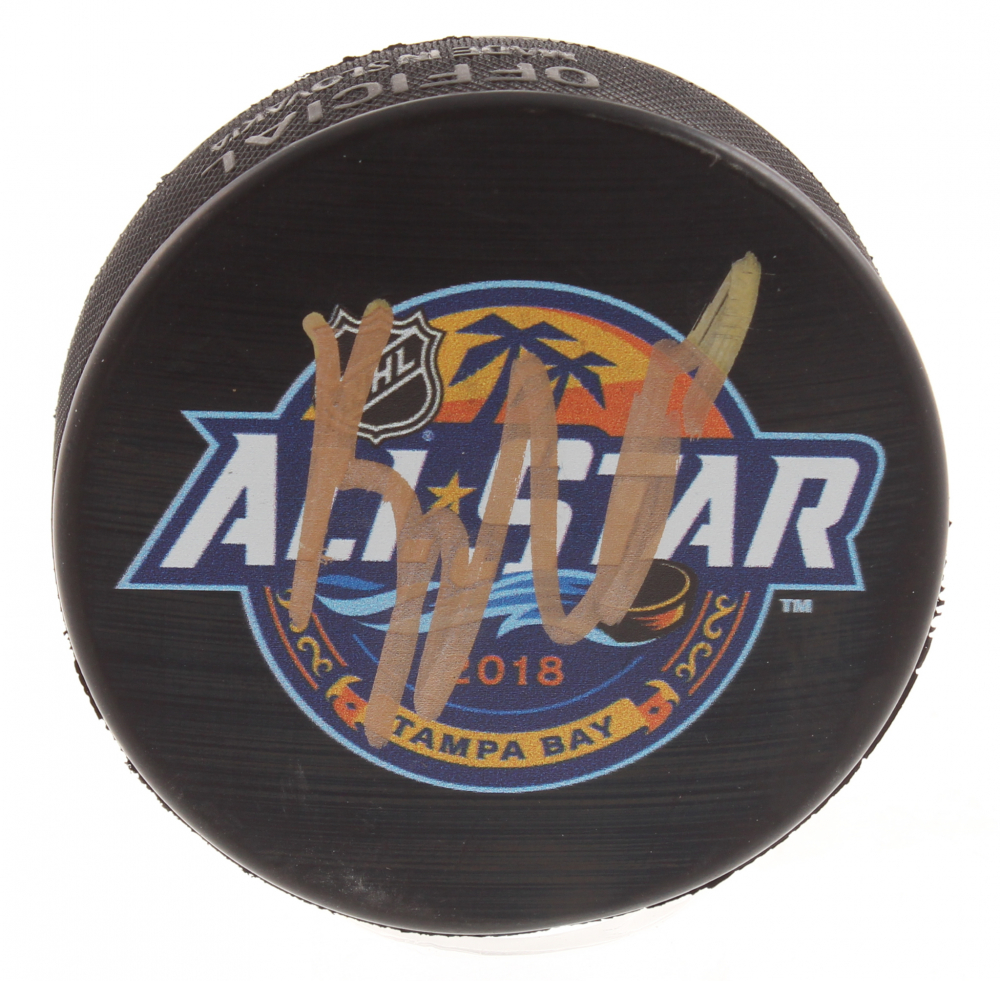 brayden point signed puck