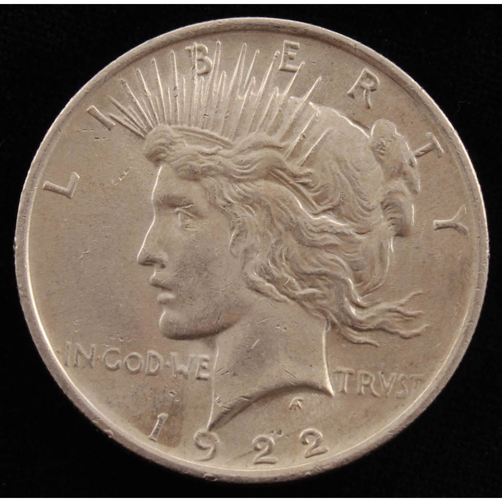 1922 1 Peace Silver Dollar Pristine Auction