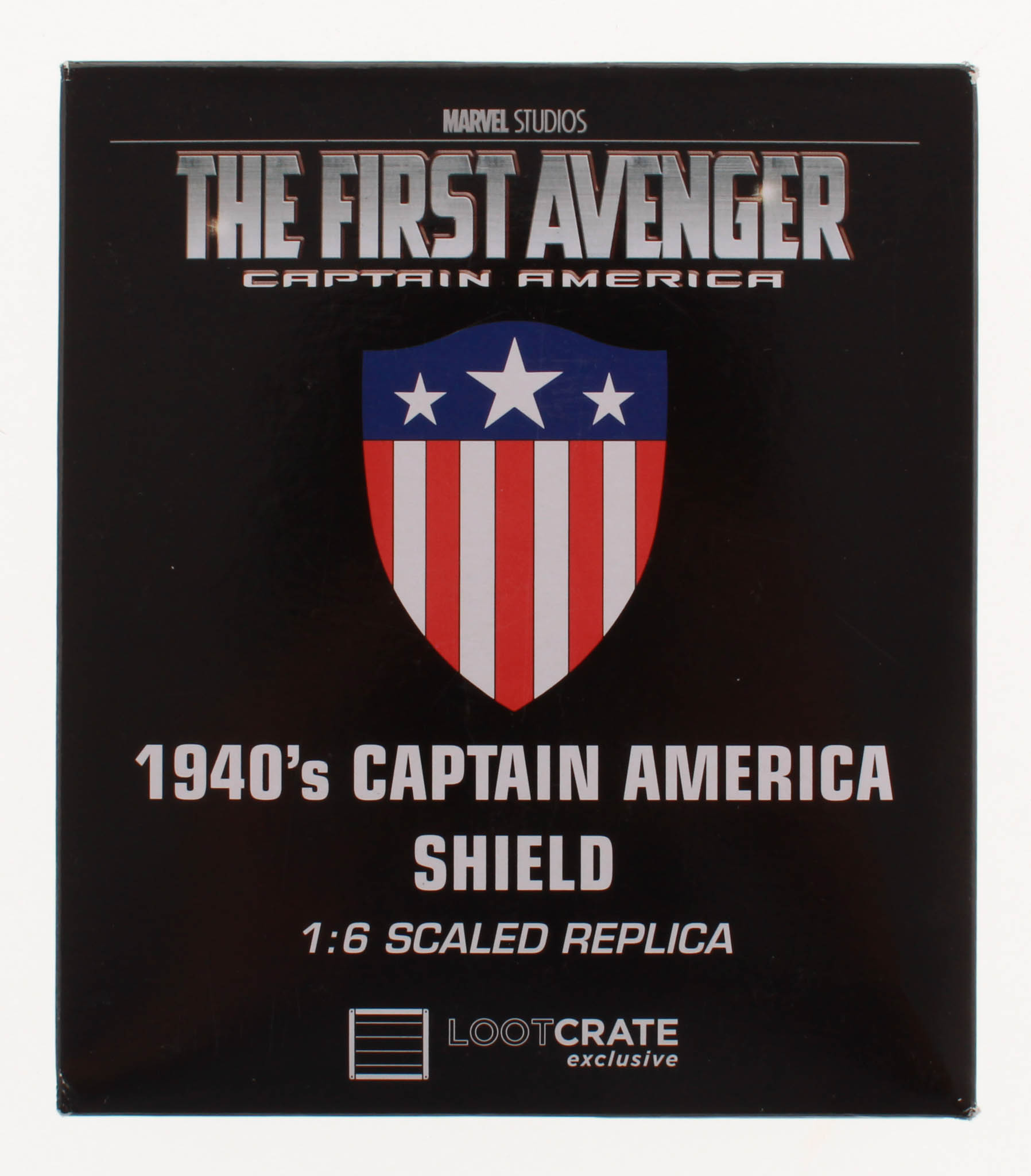 Captain America: The First Avenger High Quality Metal Movie Prop 1:6 Replica Shield at PristineAuction.com Captain America: The First Avenger High Quality Metal Movie Prop 1:6 Replica Shield at PristineAuction.com