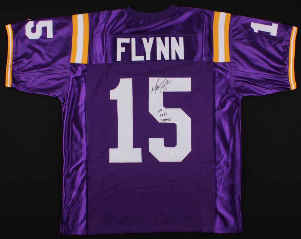 Matt Flynn Signed Jersey Inscribed "07 Nat'l Champs" (JSA Hologram) at PristineAuction.com Matt Flynn Signed Jersey Inscribed "07 Nat'l Champs" (JSA Hologram) at PristineAuction.com