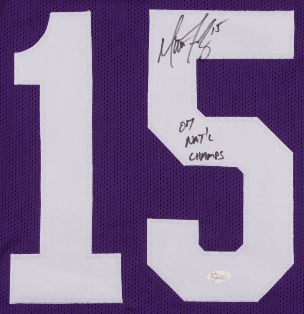 Matt Flynn Signed Jersey Inscribed "07 Nat'l Champs" (JSA Hologram) at PristineAuction.com Matt Flynn Signed Jersey Inscribed "07 Nat'l Champs" (JSA Hologram) at PristineAuction.com