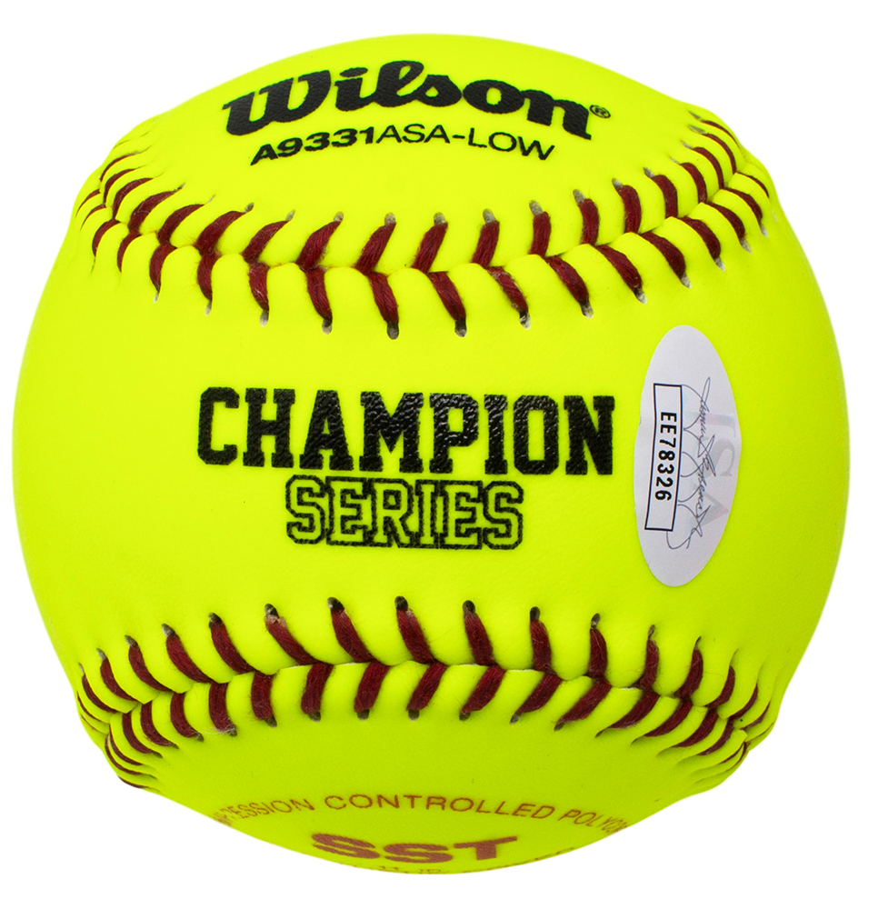 Jennie Finch Signed Softball Inscribed "USA Gold" (JSA COA) at PristineAuction.com Jennie Finch Signed Softball Inscribed "USA Gold" (JSA COA) at PristineAuction.com