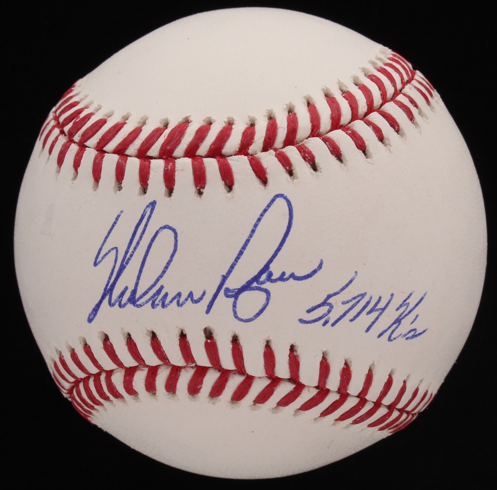 Nolan Ryan Signed OML Baseball Inscribed 5 714 K s Radtke COA Ryan 
