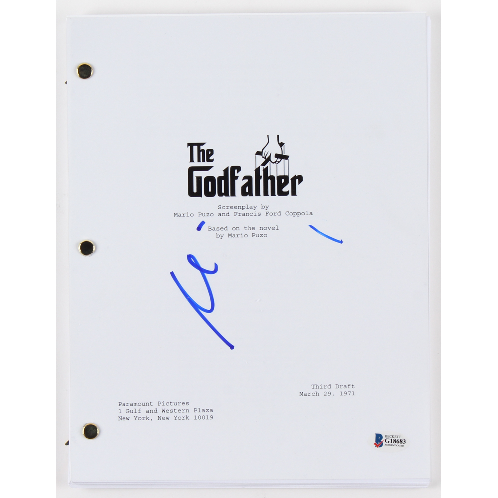 Godfather Signed Script Al Pacino Signed