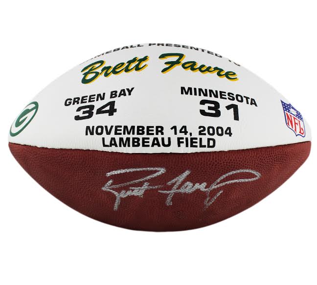 Brett Favre Signed Commemorative Brett Favre Official NFL Game Ball (Radtke COA) at PristineAuction.com Brett Favre Signed Commemorative Brett Favre Official NFL Game Ball (Radtke COA) at PristineAuction.com