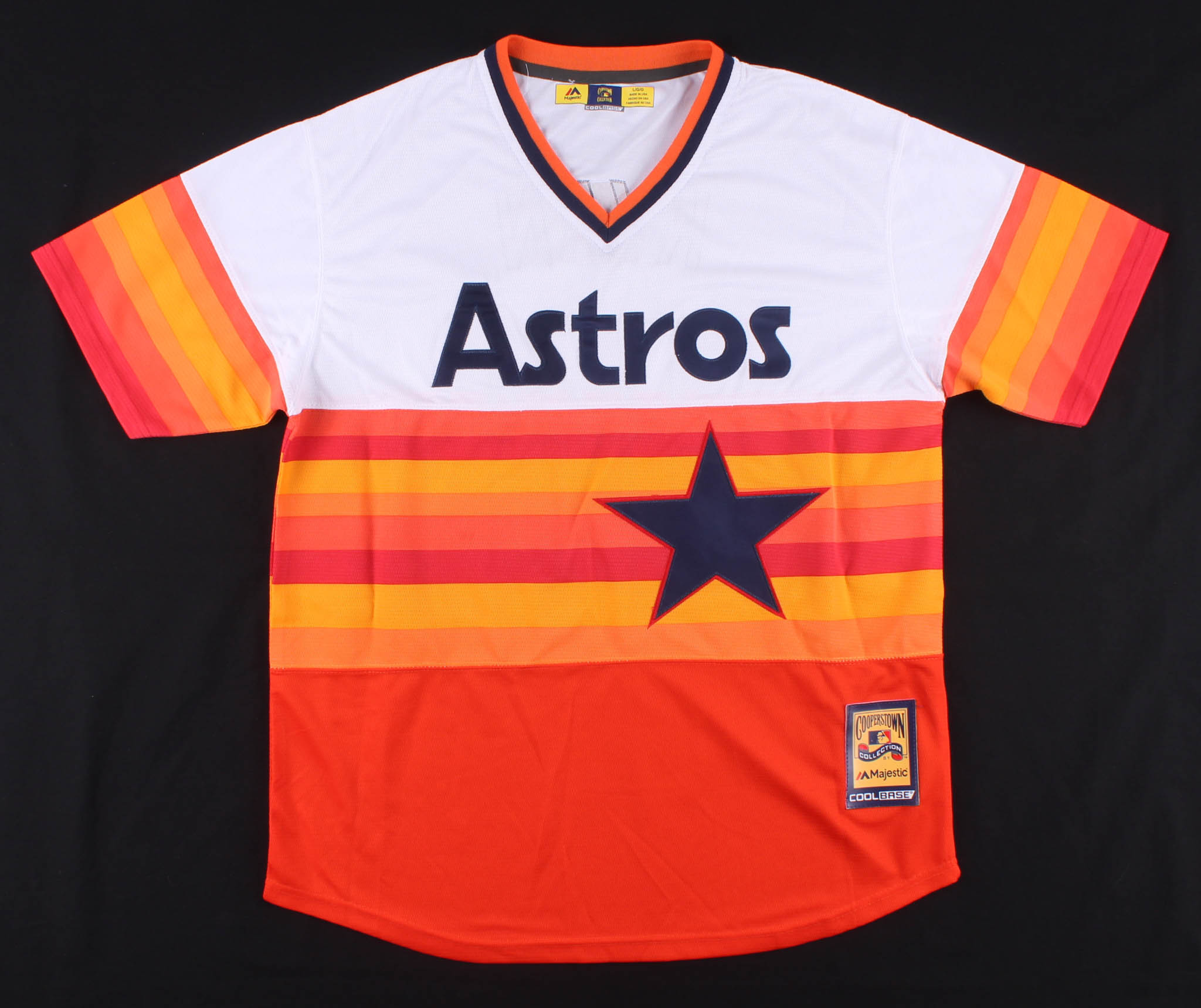 Nolan Ryan Signed Houston Astros Throwback Jersey Inscribed "5,714 Ks", "324 Wins", and "7 No-Hitters" (PSA COA) at PristineAuction.com Nolan Ryan Signed Houston Astros Throwback Jersey Inscribed "5,714 Ks", "324 Wins", and "7 No-Hitters" (PSA COA) at PristineAuction.com