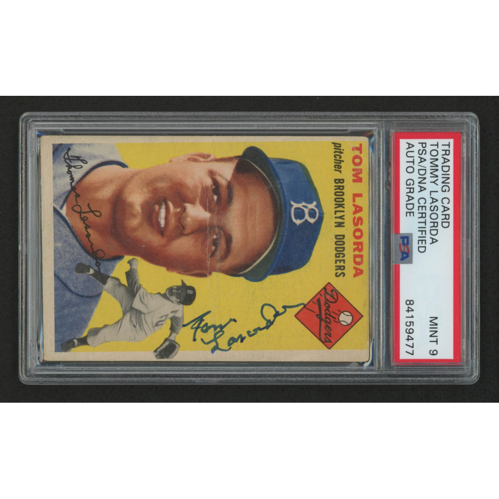 Tommy Lasorda Signed 1954 Topps #132 RC (PSA Encapsulated) | Pristine  Auction