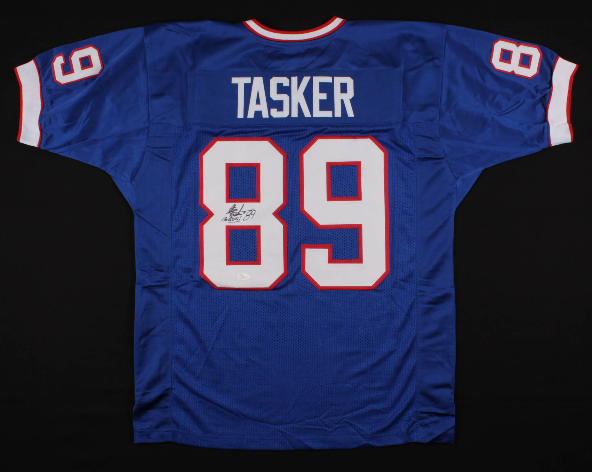 Steve Tasker Signed Jersey Inscribed "Go Bills!" (Pro Player Hologram) at PristineAuction.com Steve Tasker Signed Jersey Inscribed "Go Bills!" (Pro Player Hologram) at PristineAuction.com