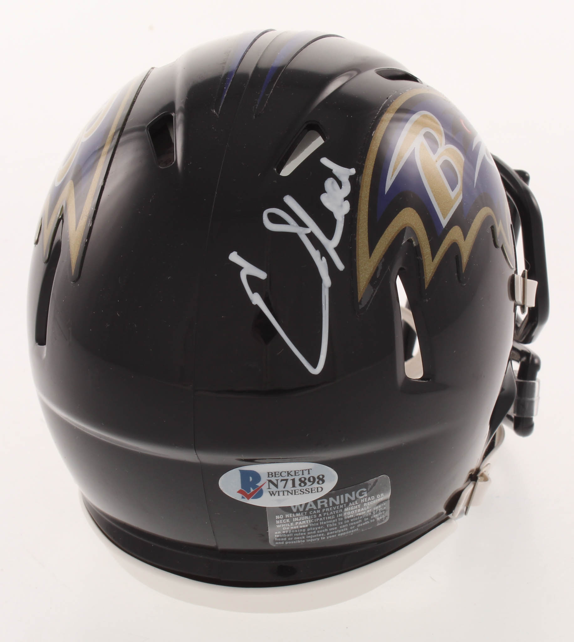 Ed Reed Signed Baltimore Ravens Speed Mini Helmet (Beckett COA) at PristineAuction.com Ed Reed Signed Baltimore Ravens Speed Mini Helmet (Beckett COA) at PristineAuction.com