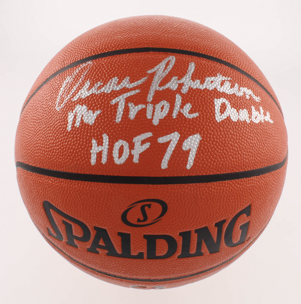 Oscar robertson signed basketball Clearance