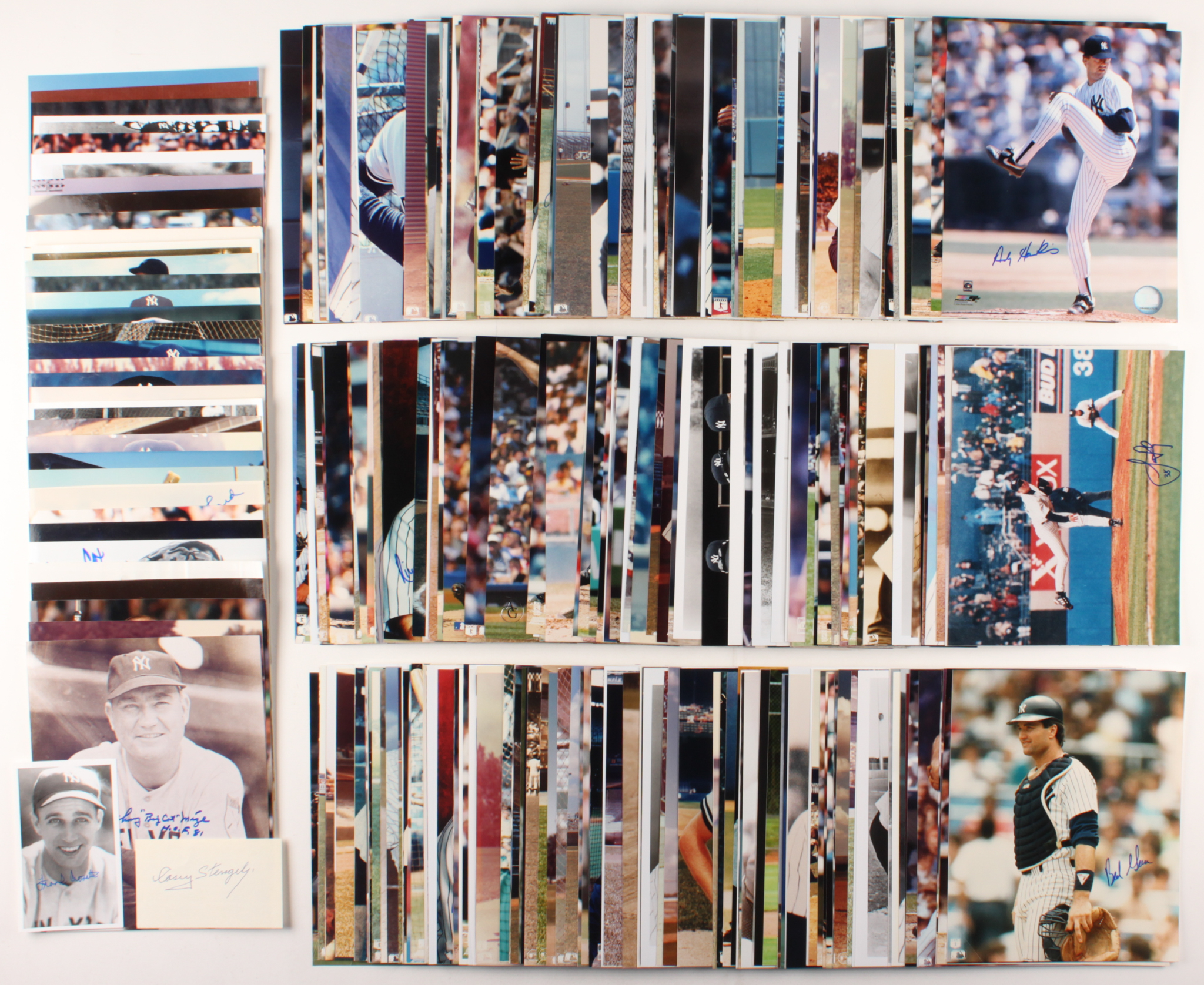 Lot of (392) Signed New York Yankees Baseball Flats with Lefty Gomez, Doc Ellis, Phil Rizzuto, Wade Boggs, Gary Sheffield, Goose Gossage, Johnny Mize, Don Mattingly, Yogi Berra, Whitey Ford (JSA ALOA) at PristineAuction.com Lot of (392) Signed New York Yankees Baseball Flats with Lefty Gomez, Doc Ellis, Phil Rizzuto, Wade Boggs, Gary Sheffield, Goose Gossage, Johnny Mize, Don Mattingly, Yogi Berra, Whitey Ford (JSA ALOA) at PristineAuction.com