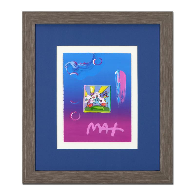 Peter Max Signed "Cosmic Runner" 18x21 Custom Framed One-Of-A-Kind Acrylic Mixed Media at PristineAuction.com Peter Max Signed "Cosmic Runner" 18x21 Custom Framed One-Of-A-Kind Acrylic Mixed Media at PristineAuction.com