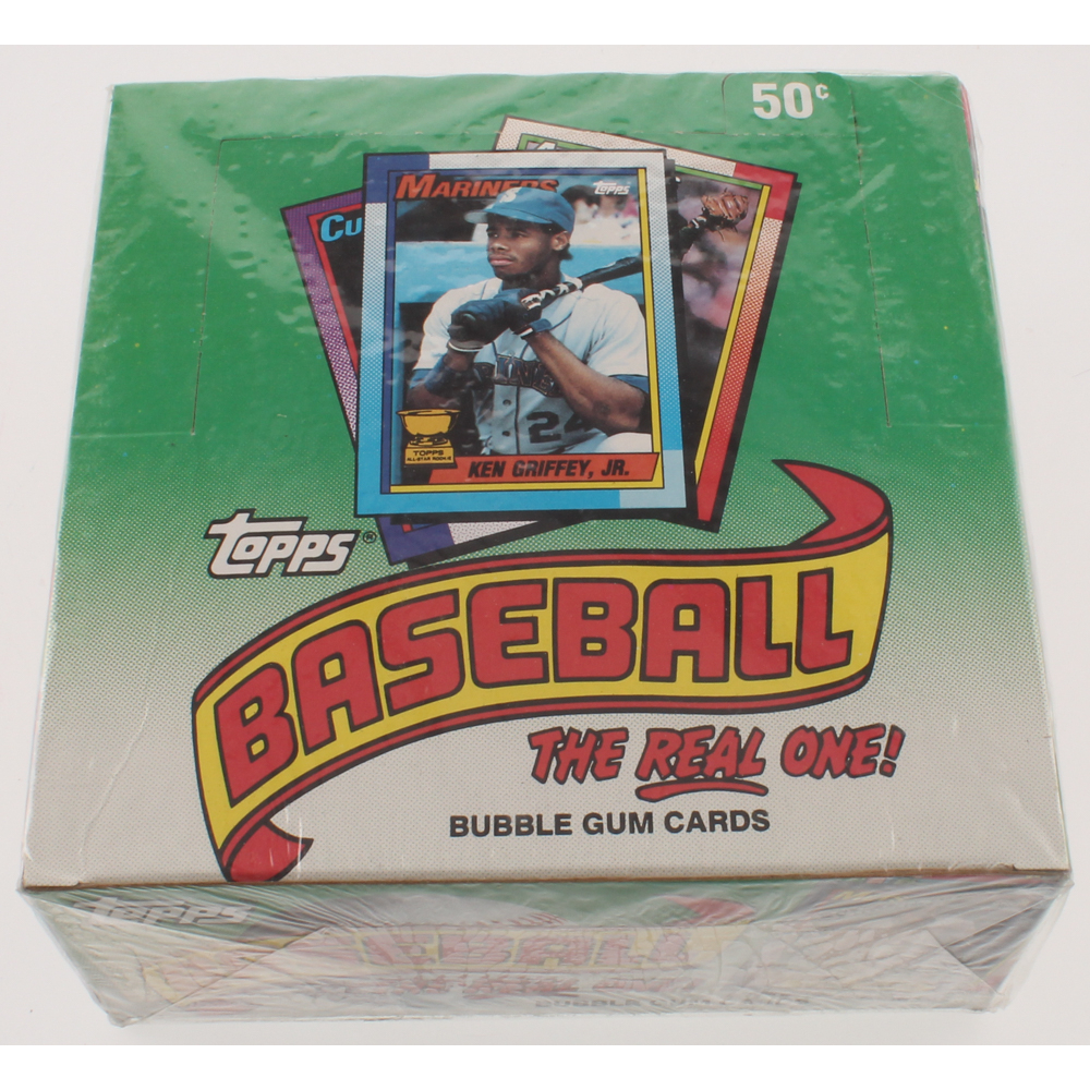 1990 Topps "The Real One" Bubble Gum Baseball Cards Box with (36) Packs