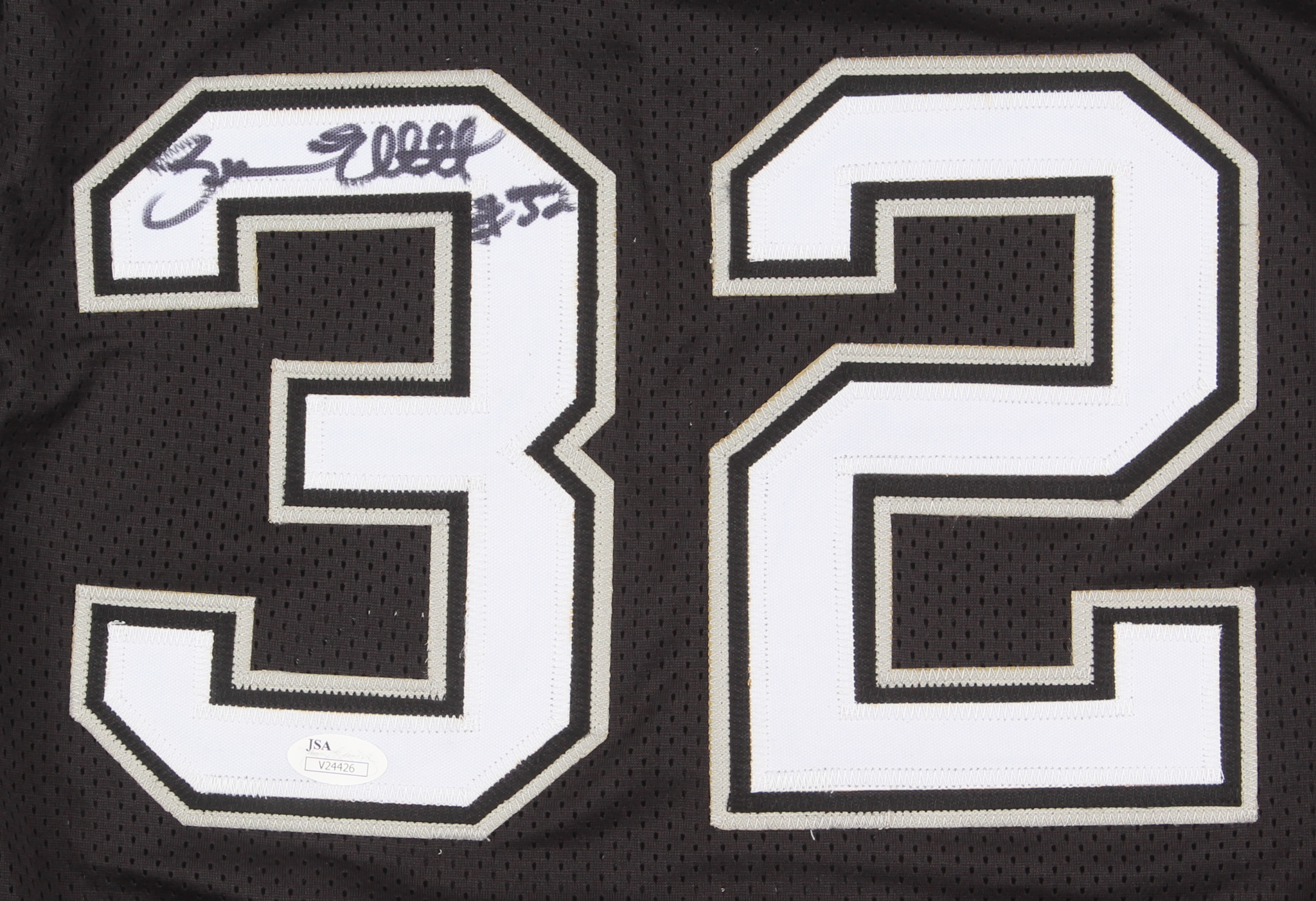 Sean Elliott Signed Career Highlight Stat Jersey (JSA COA) at PristineAuction.com Sean Elliott Signed Career Highlight Stat Jersey (JSA COA) at PristineAuction.com