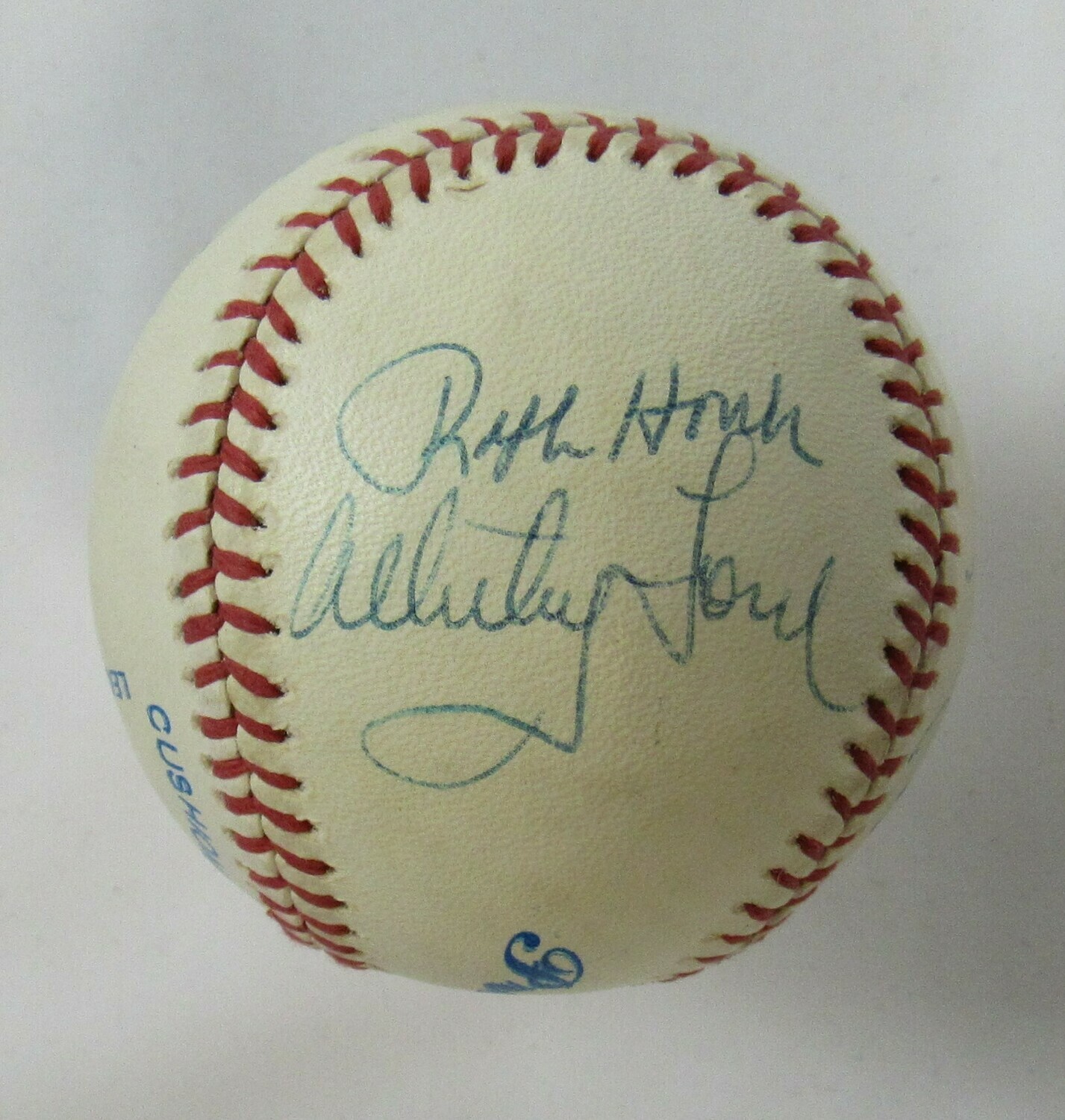 OPL Baseball Signed By (7) with Mickey Mantle, Enos Slaughter, Whitey Ford (JSA LOA) at PristineAuction.com OPL Baseball Signed By (7) with Mickey Mantle, Enos Slaughter, Whitey Ford (JSA LOA) at PristineAuction.com