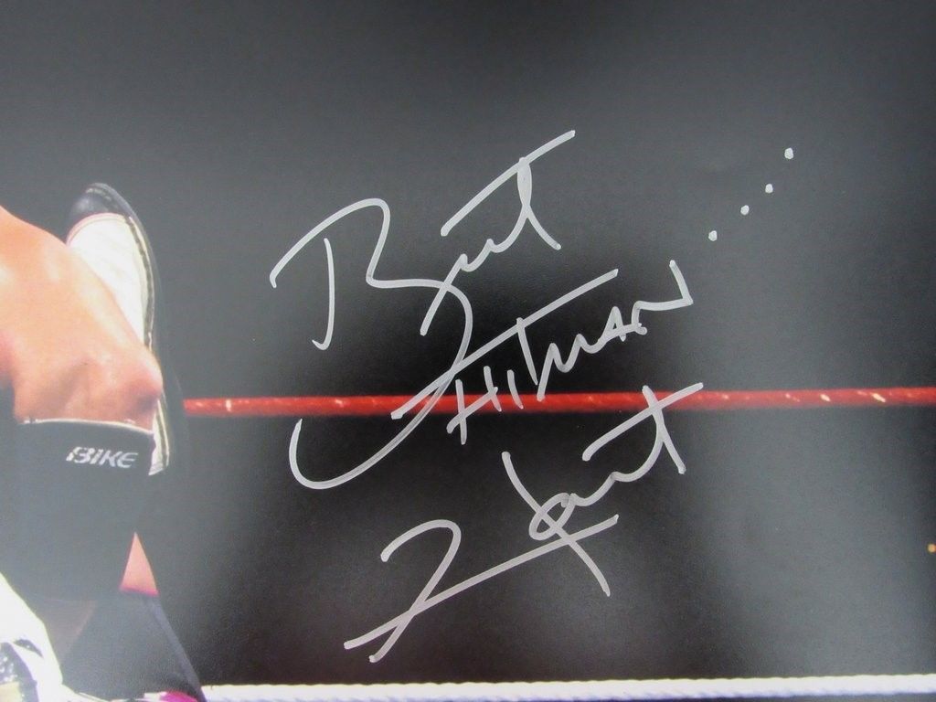 Bret Hart Signed WWE 16x20 Photo Inscribed "Hitman" (JSA COA) at PristineAuction.com Bret Hart Signed WWE 16x20 Photo Inscribed "Hitman" (JSA COA) at PristineAuction.com