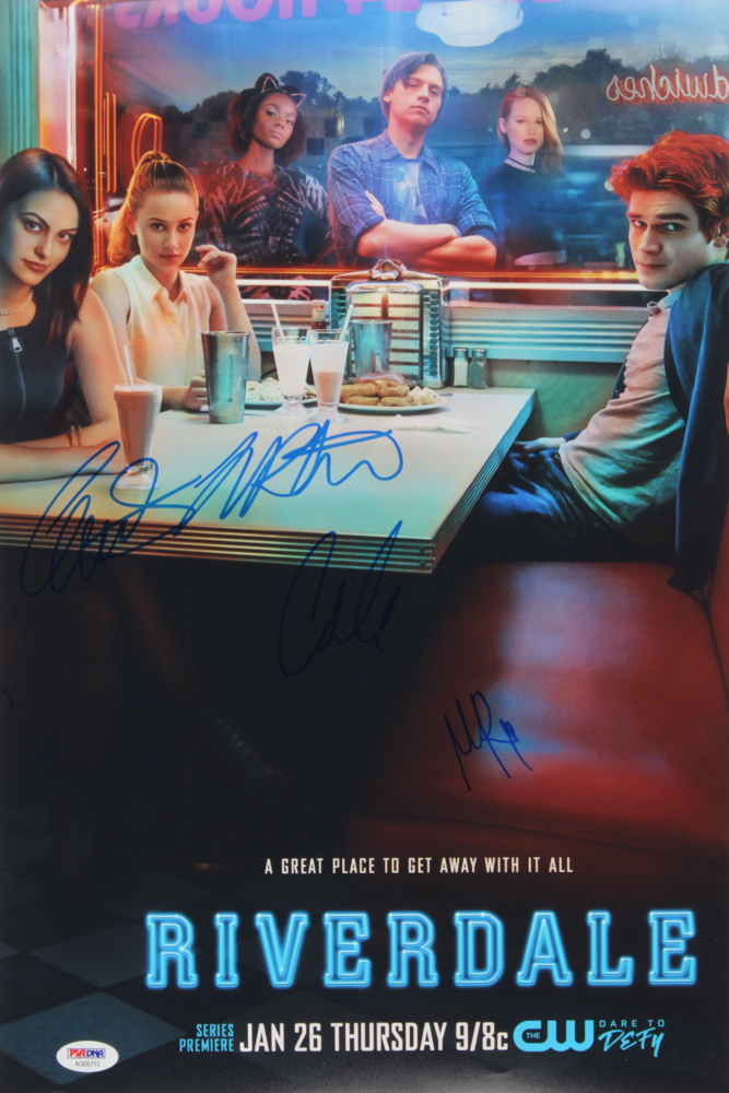 "Riverdale" 12x18 Poster Print Signed By (4) with Lili Reinhart, Cole ...