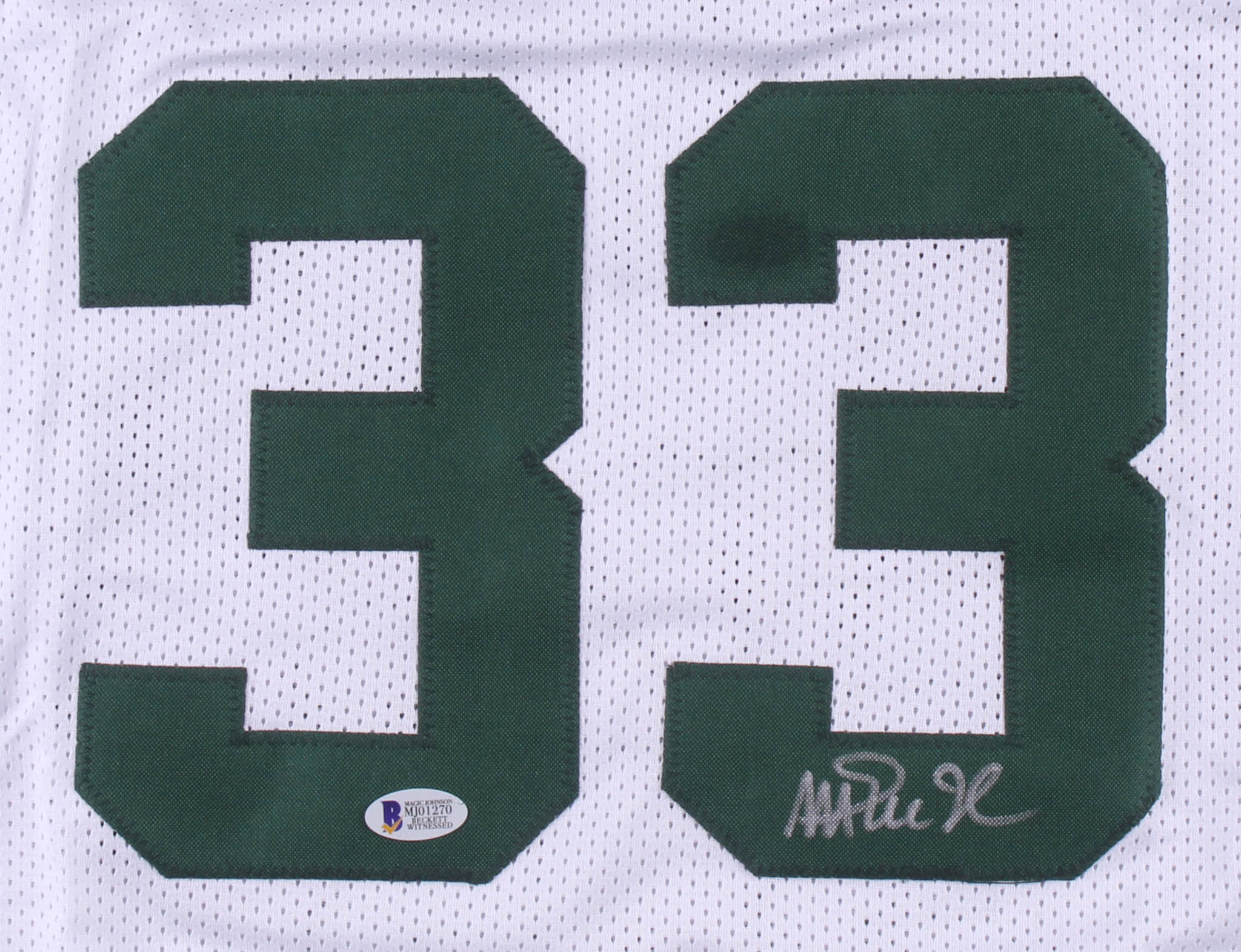 Magic Johnson Signed Jersey (Beckett COA) at PristineAuction.com Magic Johnson Signed Jersey (Beckett COA) at PristineAuction.com