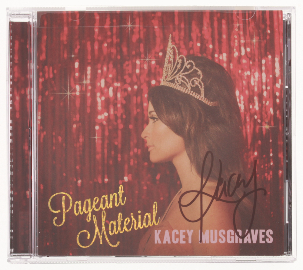 Kacey Musgraves Signed &ldquo;Pageant Material&rdquo; CD Album (JSA COA) | Pristine