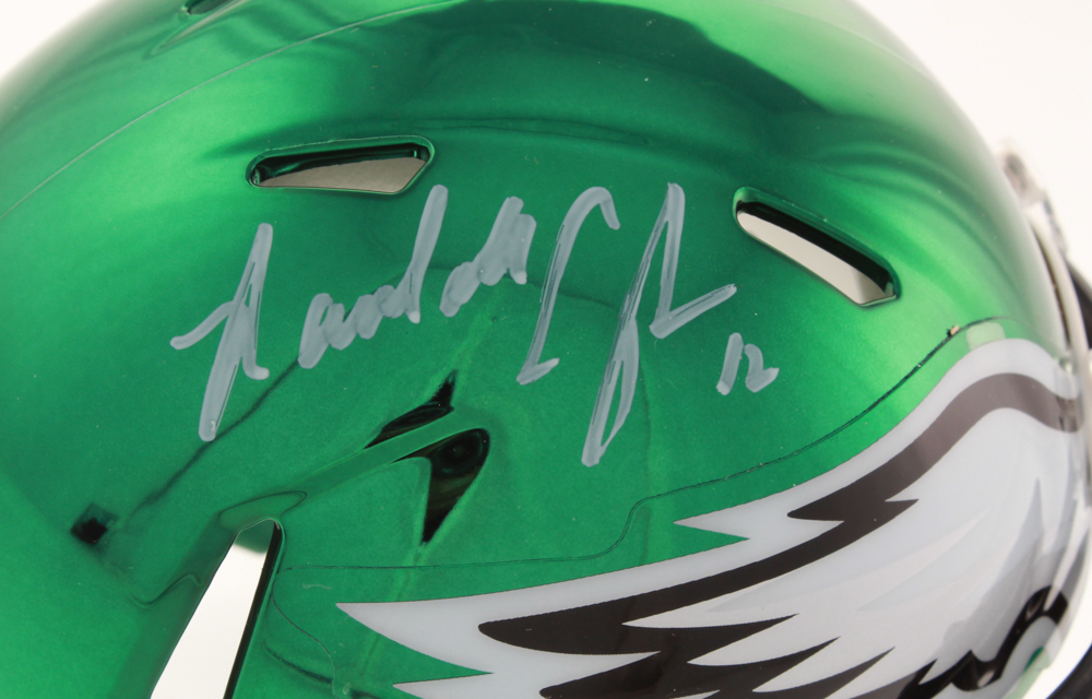 Randall Cunningham Signed Philadelphia Eagles Chrome Speed Mini Helmet (JSA COA) at PristineAuction.com Randall Cunningham Signed Philadelphia Eagles Chrome Speed Mini Helmet (JSA COA) at PristineAuction.com