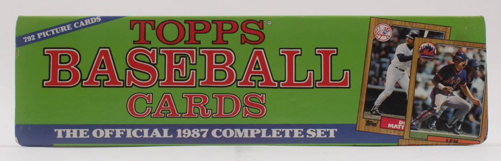 1987 Topps Complete Set of (792) Baseball Cards with #623 Kurt Stillwell, #437 Ted Power, #560 Glenn Davis, #578 Billy Hatcher, #359 Doug Corbett