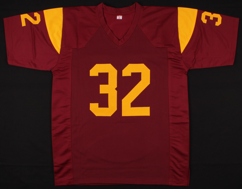 LE Heisman Trophy Winners Jersey with Football Panel Signed by (4) with Marcus Allen, O.J. Simpson, Mike Garrett & Charles White (JSA COA) at PristineAuction.com LE Heisman Trophy Winners Jersey with Football Panel Signed by (4) with Marcus Allen, O.J. Simpson, Mike Garrett & Charles White (JSA COA) at PristineAuction.com