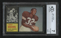 Jim Brown 1962 Topps #28 (BCCG 7) at PristineAuction.com
