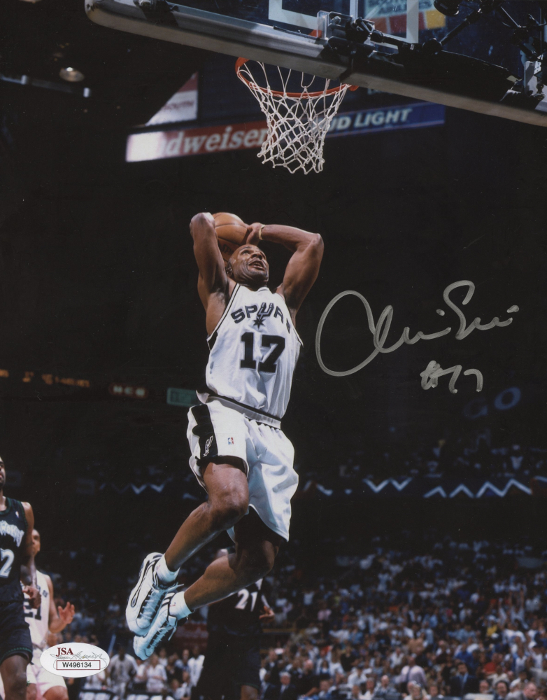 Mario Elie Signed San Antonio Spurs 8x10 Photo (JSA Hologram