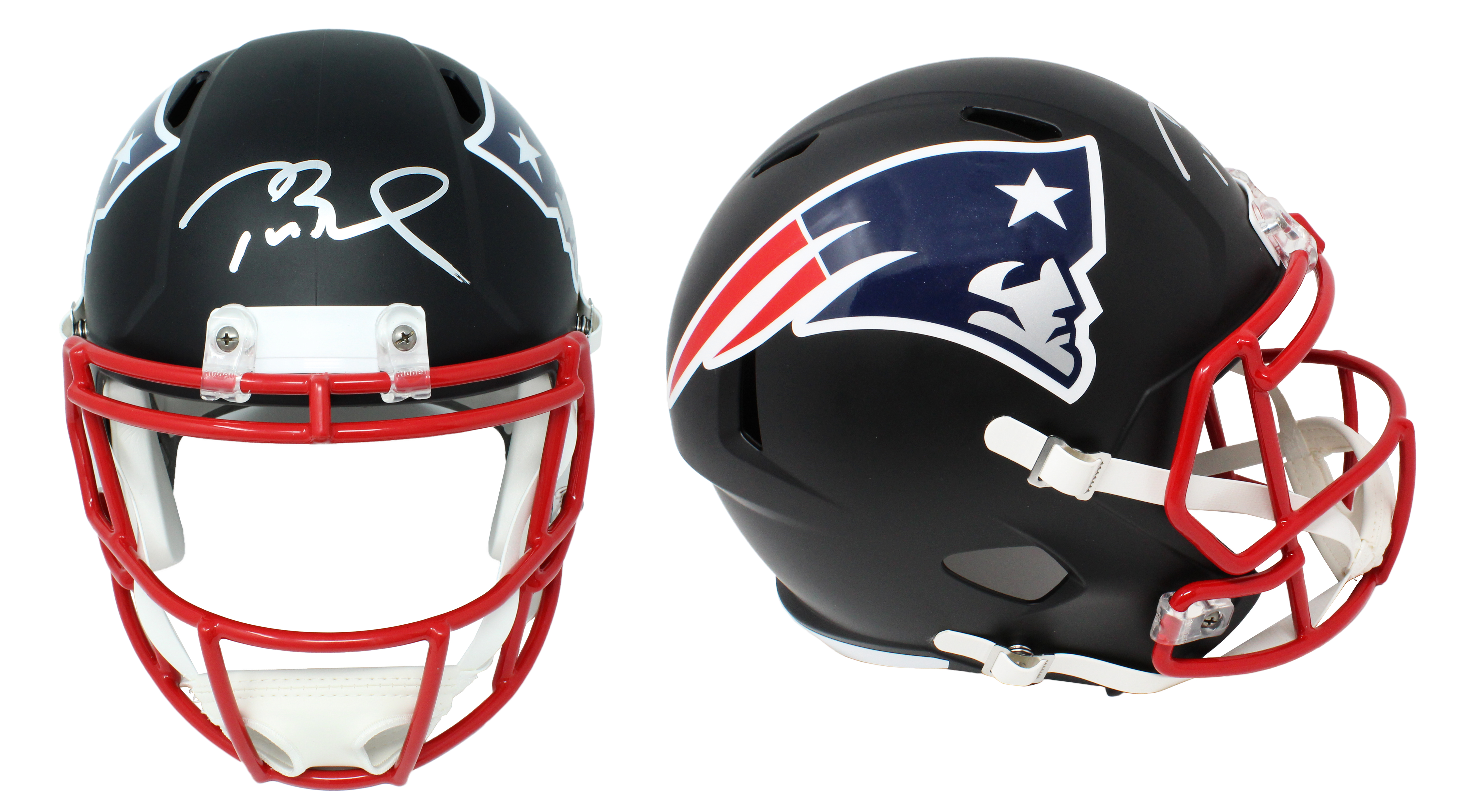 Tom Brady Signed New England Patriots Full-Size Matte Black Speed Helmet (Schwartz COA) at PristineAuction.com Tom Brady Signed New England Patriots Full-Size Matte Black Speed Helmet (Schwartz COA) at PristineAuction.com