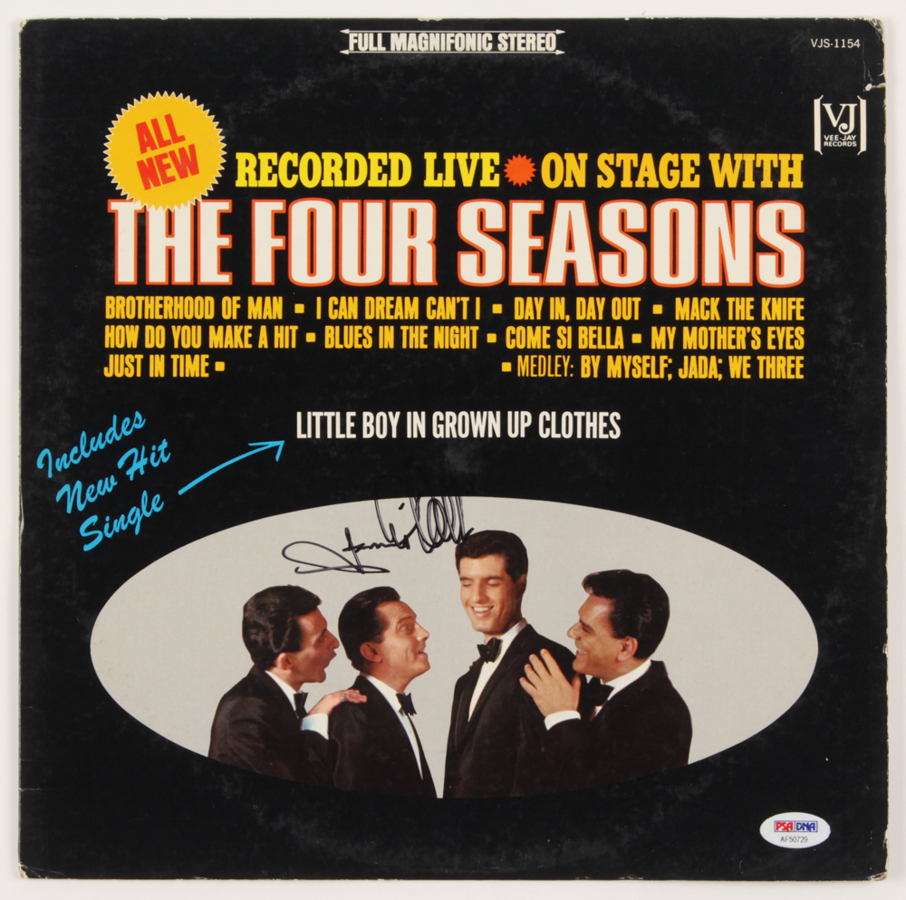 Frankie Valli Signed "The Four Seasons" Vinyl Record Album Cover (PSA COA) at PristineAuction.com Frankie Valli Signed "The Four Seasons" Vinyl Record Album Cover (PSA COA) at PristineAuction.com