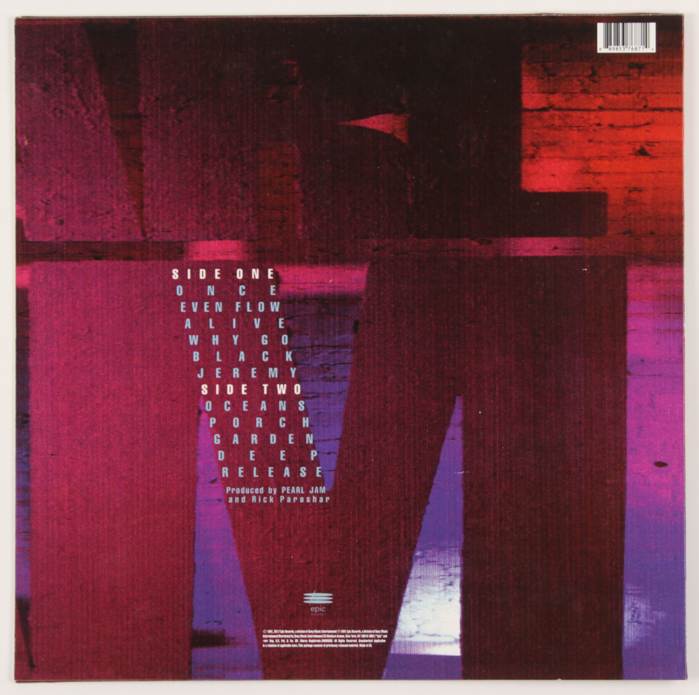 Eddie Vedder Signed Pearl Jam "Ten" Vinyl Record Album Cover (PSA LOA) at PristineAuction.com Eddie Vedder Signed Pearl Jam "Ten" Vinyl Record Album Cover (PSA LOA) at PristineAuction.com