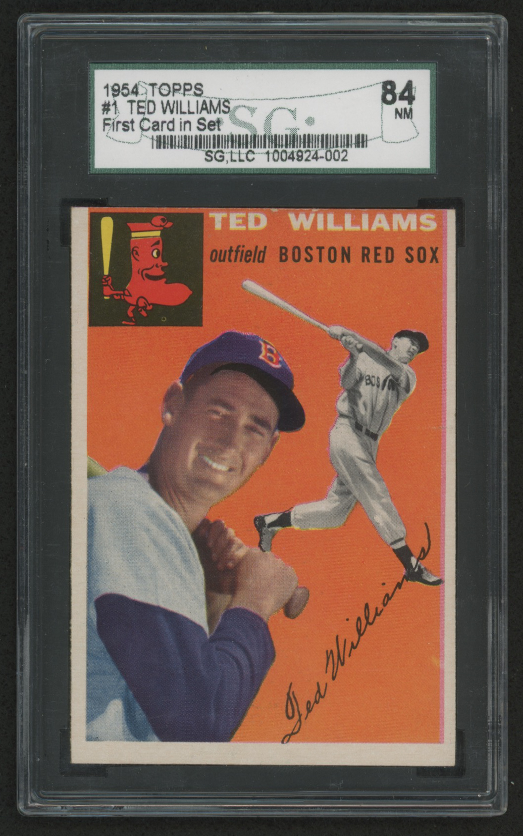 1954 Topps #1 Ted Williams (SGC 7) at PristineAuction.com 1954 Topps #1 Ted Williams (SGC 7) at PristineAuction.com