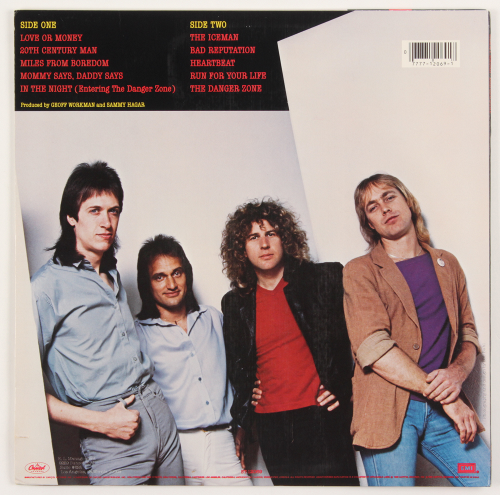 Sammy Hagar Signed "Danger Zone" Vinyl Record Album (PSA COA) at PristineAuction.com Sammy Hagar Signed "Danger Zone" Vinyl Record Album (PSA COA) at PristineAuction.com