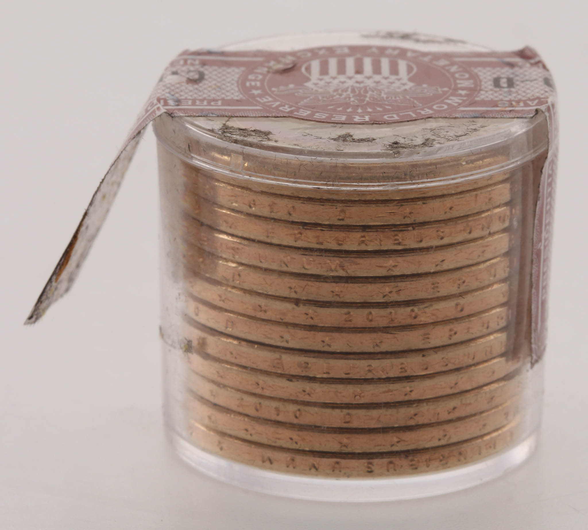 Ballistic Roll of (12) 2010-D Abraham Lincoln Presidential $1 Dollar Coins (Uncirculated) at PristineAuction.com Ballistic Roll of (12) 2010-D Abraham Lincoln Presidential $1 Dollar Coins (Uncirculated) at PristineAuction.com