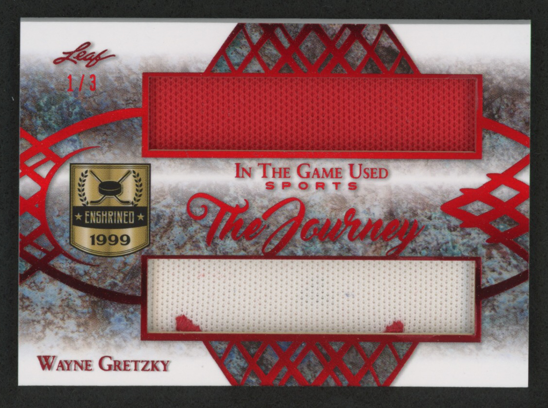 2019 ITG Used Sports The Journey Dual Memorabilia Red Spectrum #TJWG1 Wayne Gretzky at PristineAuction.com 2019 ITG Used Sports The Journey Dual Memorabilia Red Spectrum #TJWG1 Wayne Gretzky at PristineAuction.com