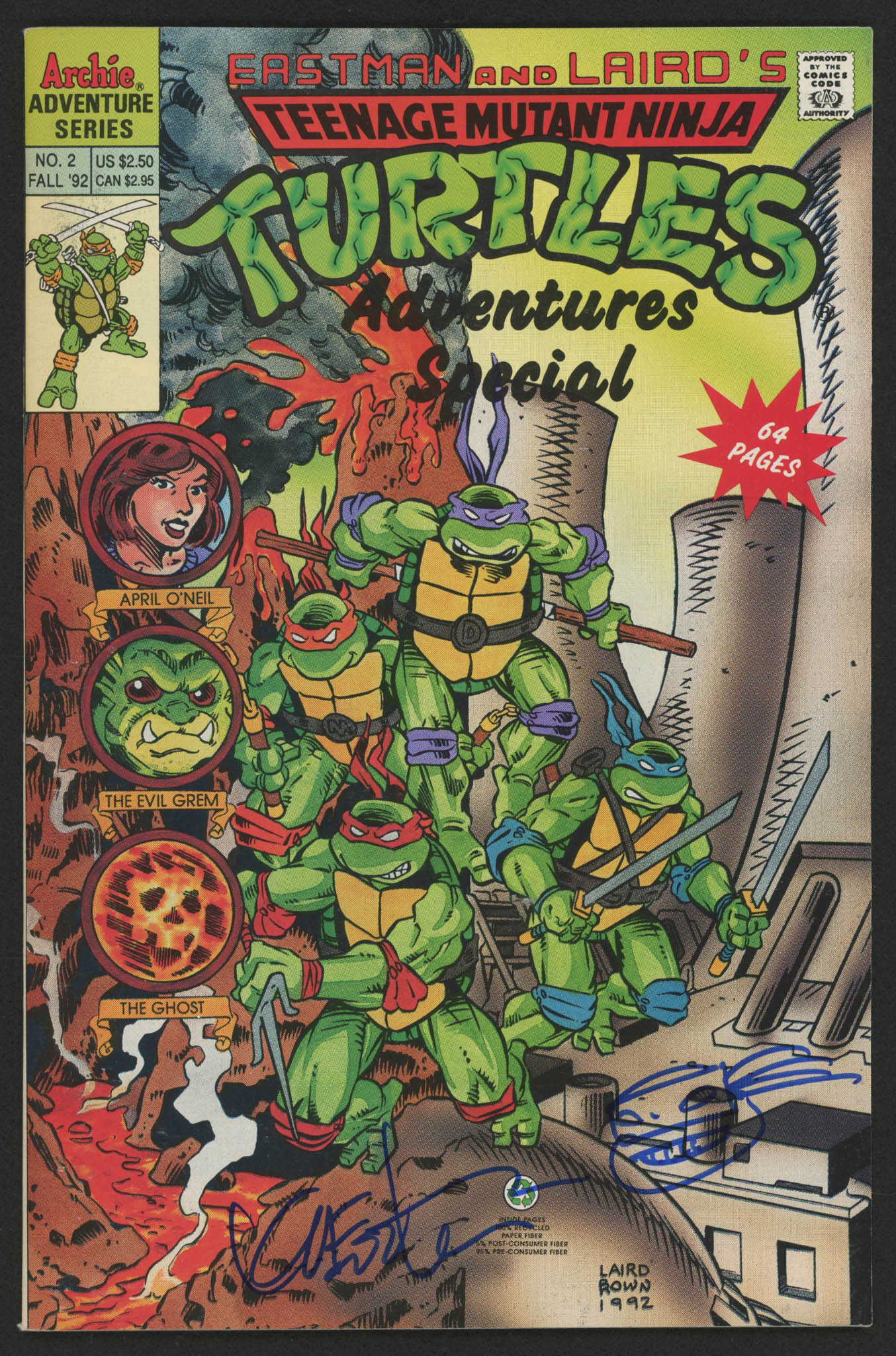 Kevin Eastman Signed Teenage Mutant Ninja Turtles Original Comic Book with Hand-Drawn Turtles Sketch (PA COA) at PristineAuction.com Kevin Eastman Signed Teenage Mutant Ninja Turtles Original Comic Book with Hand-Drawn Turtles Sketch (PA COA) at PristineAuction.com
