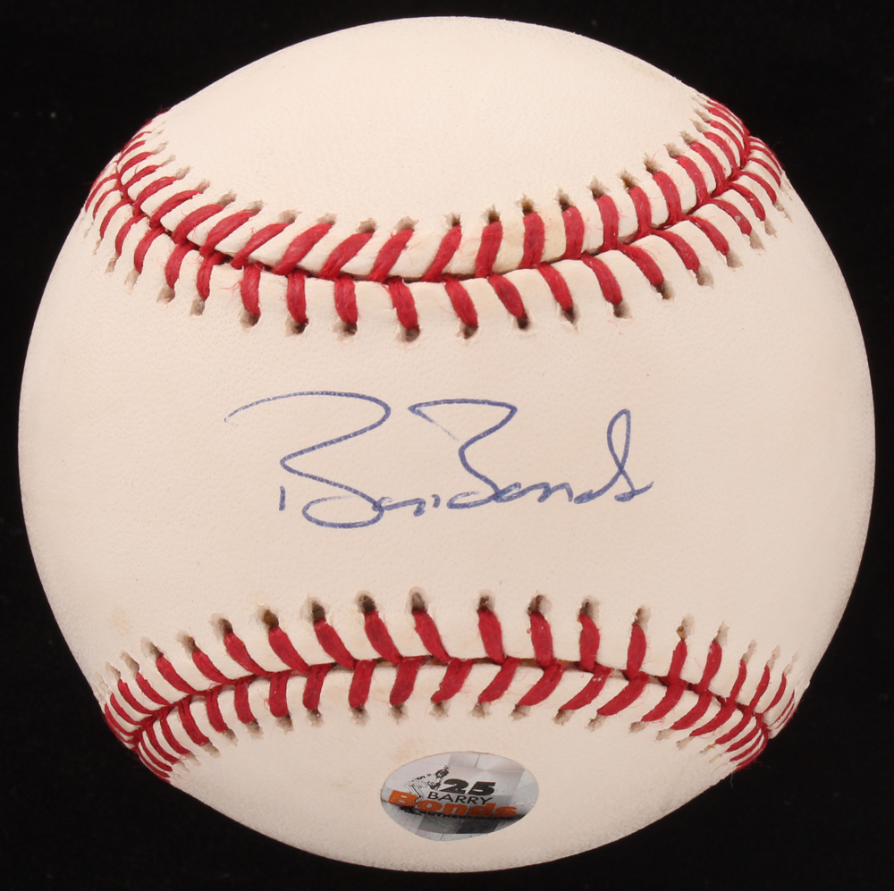 Barry Bonds Signed OML Baseball (Bonds Hologram) at PristineAuction.com Barry Bonds Signed OML Baseball (Bonds Hologram) at PristineAuction.com