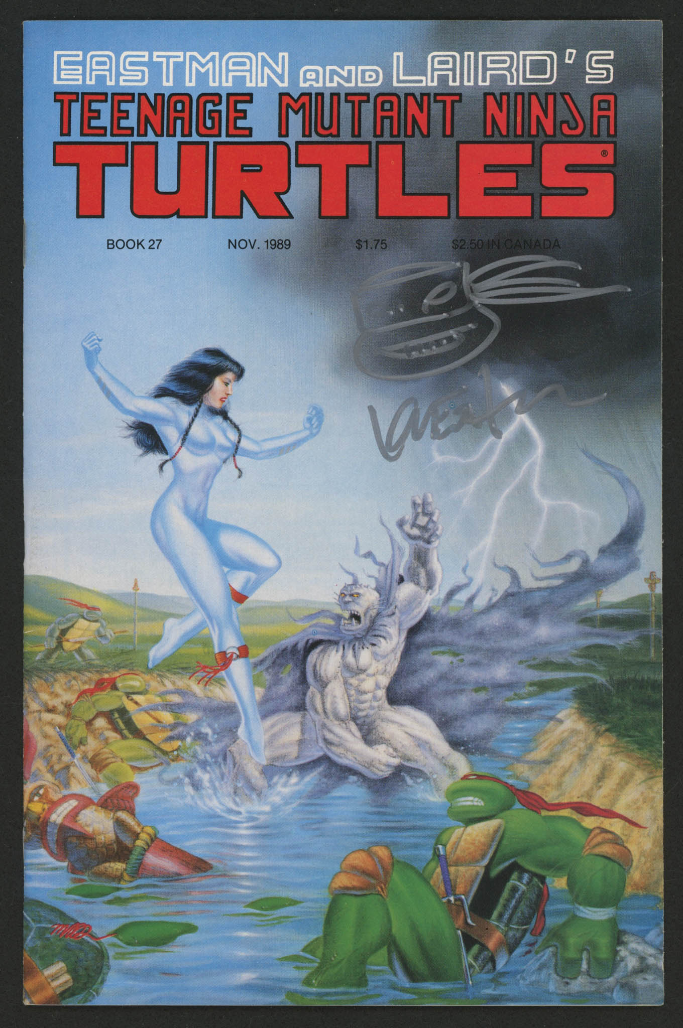 Kevin Eastman Signed Teenage Mutant Ninja Turtles Original Comic Book with Hand-Drawn Turtles Sketch (PA COA) at PristineAuction.com Kevin Eastman Signed Teenage Mutant Ninja Turtles Original Comic Book with Hand-Drawn Turtles Sketch (PA COA) at PristineAuction.com