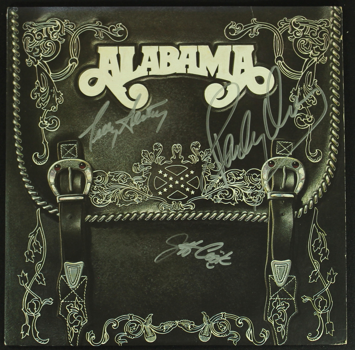 Alabama Band Signed "Feels so Right" Record Album with Jeff Cook, Randy Owen, Teddy Gentry at PristineAuction.com Alabama Band Signed "Feels so Right" Record Album with Jeff Cook, Randy Owen, Teddy Gentry at PristineAuction.com
