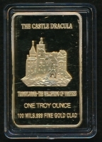 1 Troy Ounce .999 24K Gold Clad Dracula Limited Edition Bullion Bar at PristineAuction.com