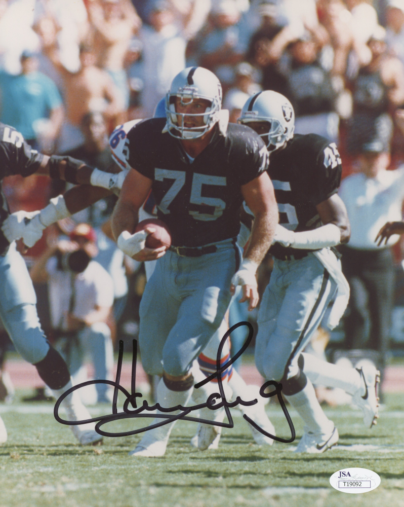 Howie Long Signed Raiders 8x10 Photo JSA COA Pristine Auction