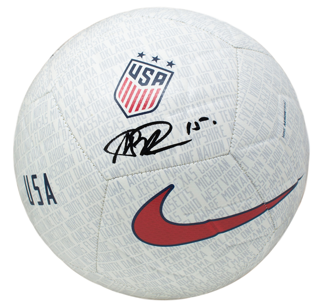 Megan Rapinoe Signed Team USA Nike Soccer Ball (JSA COA) at PristineAuction.com Megan Rapinoe Signed Team USA Nike Soccer Ball (JSA COA) at PristineAuction.com