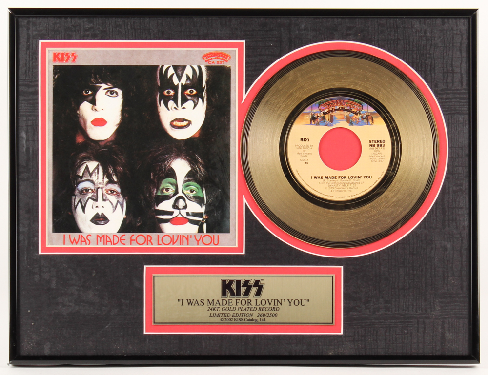 Kiss "I Was Made For Lovin' You" LE 12x16.25 Custom Framed Gold Plated Vinyl Record Album at PristineAuction.com Kiss "I Was Made For Lovin' You" LE 12x16.25 Custom Framed Gold Plated Vinyl Record Album at PristineAuction.com